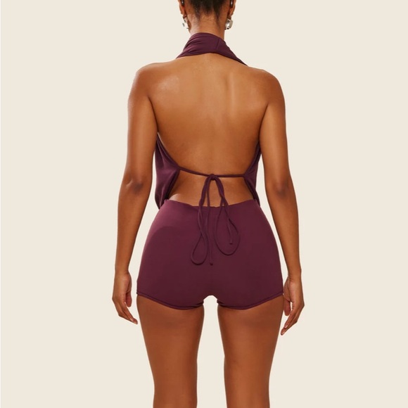MARSTHELABEL size 6 The Leia SHORTS IN PLUM - Picture 1 of 10